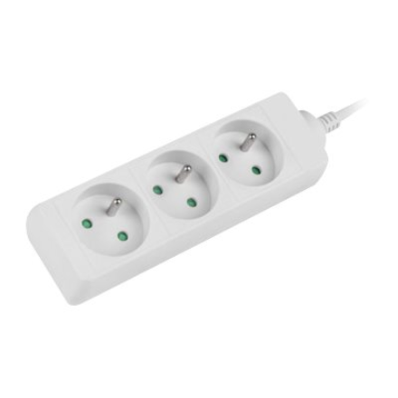 Lanberg Cable Power Strip, 3X French Outlets Quality-Grade Copper, 1.5 m – 4