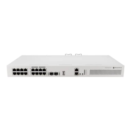 MikroTik Cloud Router Switch with RouterOS L5, racmount case CRS418-8P-8G-2S+RM