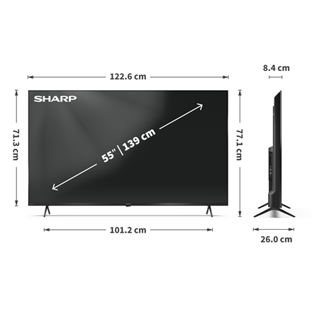 Sharp 55HP5265E Smart TV Google TV – 8
