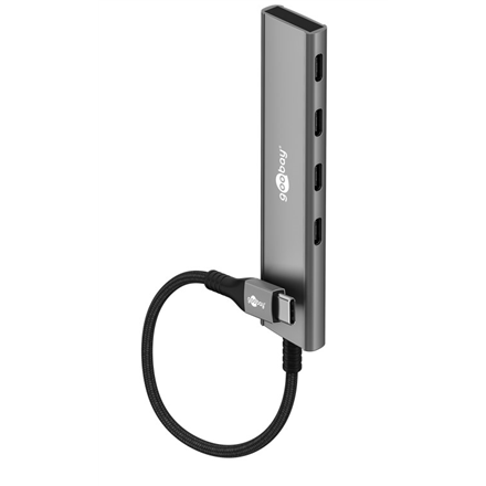 Goobay Slim 4-Port USB Hub USB-C to USB-C 5 Gbit/s – 2