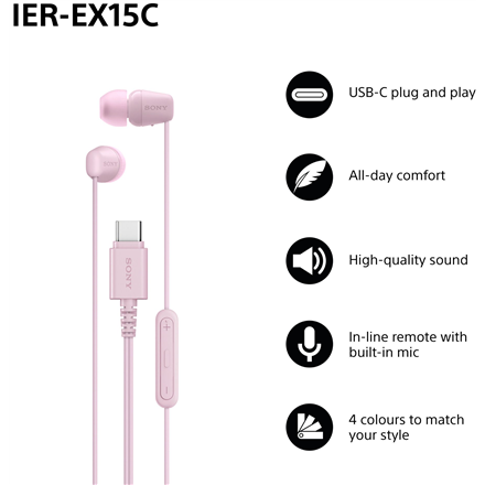 Sony Earbuds IER‑EX15C Wired In-ear – 2