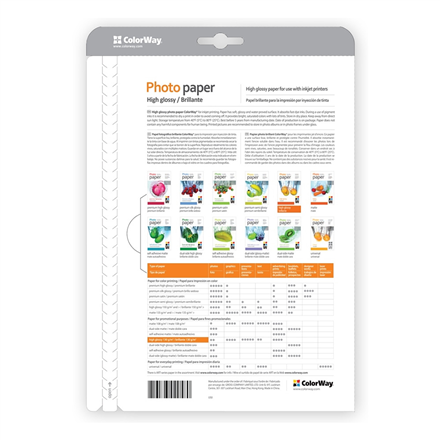 ColorWay Photo Paper, 100 sheets High Glossy 180 g/m² A4 – 3