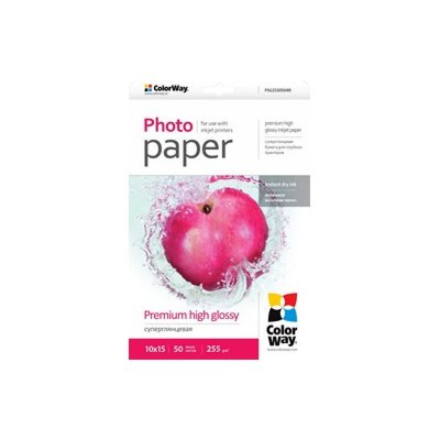 ColorWay Photo Paper, 50 sheets Premium High Glossy 255 g/m² 10x15