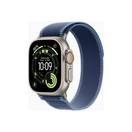 Apple Watch Ultra 3 GPS + Cellular 49mm Natural Titanium Case with Blue