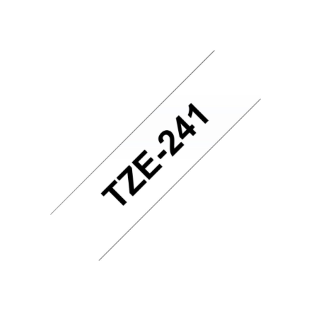 Brother TZ-241 Laminated Tape Black on White TZe – 5