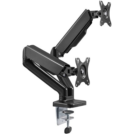Goobay Desk Mount Double Monitor Mount with Gas Spring Swivel, Tilt, Rotation – 2