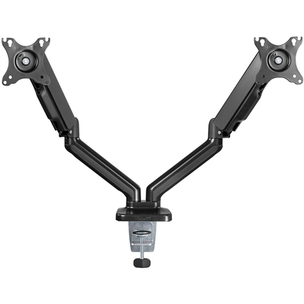 Goobay Desk Mount Double Monitor Mount with Gas Spring Swivel, Tilt, Rotation – 5