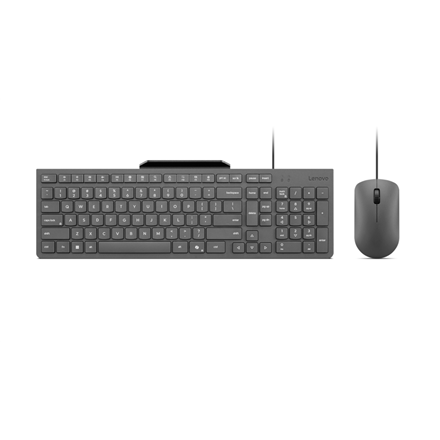 Lenovo 310 USB-A Wired Combo US English Keyboard and Mouse Set Mouse included
