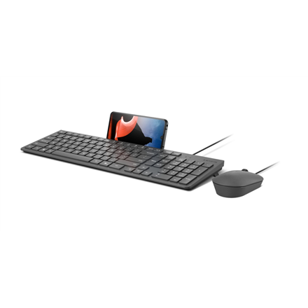 Lenovo 310 USB-A Wired Combo US English Keyboard and Mouse Set Mouse included – 2