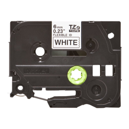 Brother TZe-FX211 Flexible ID Laminated Tape Black on White 8 m – 3