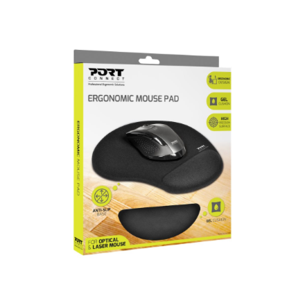PORT CONNECT Ergonomic Mouse Pad 200 x 230 x 20 mm – 3