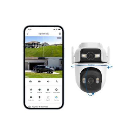 TP-LINK Dual Lens Security Wi-Fi Camera Tapo C545D Dome MicroSD – 3
