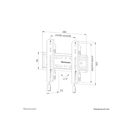 Neomounts Wall mount WL30S-850BL12 TV mount Micro adjustment 24-65" – 3