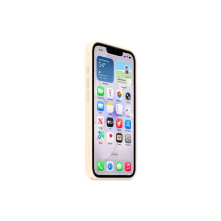 Apple iPhone 17e Silicone Case with MagSafe – Vanilla – 4