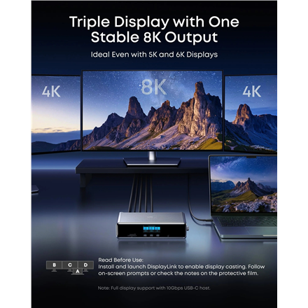 Anker Prime Docking Station (14-in-1, Triple Display, DisplayLink) A83B33A1 – 3