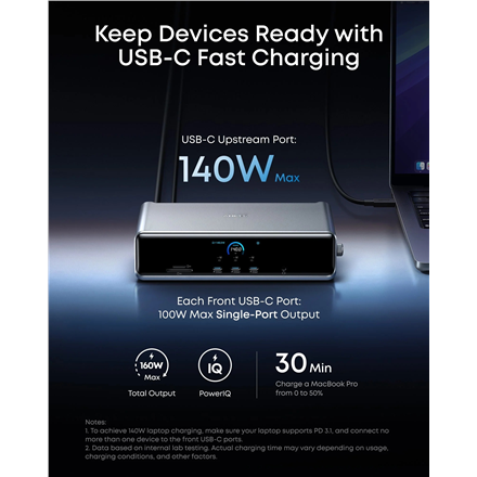 Anker Prime Docking Station (14-in-1, Triple Display, DisplayLink) A83B33A1 – 4