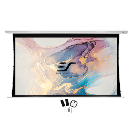 Elite Screens Electric Projection Screen, White SKT150XHW2 150" – 2