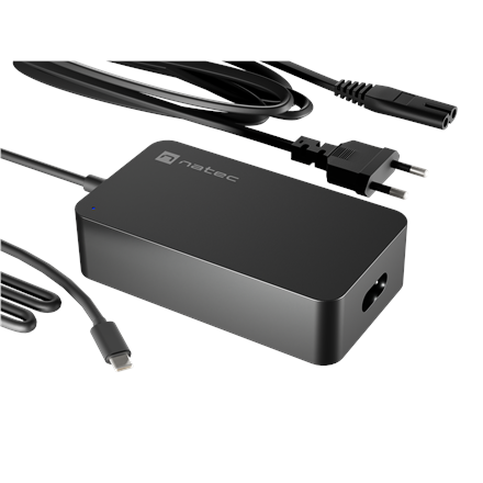 Natec Laptop Charger Gan USB-C 65W for Laptops, Tablets, Phones NZU-2361 – 2