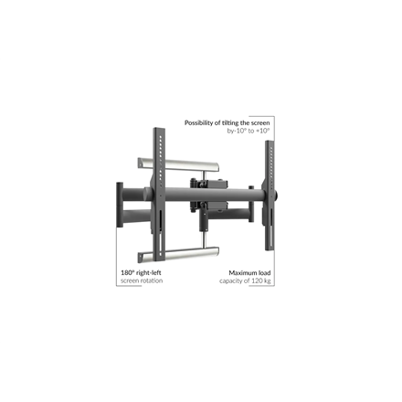 EDBAK Wall mount Heavy Duty Swing Arm Tilt 42-98" – 4