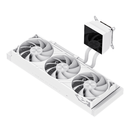 Gamemax CPU Liquid Cooler GLACIER 360 LCD WH – 7