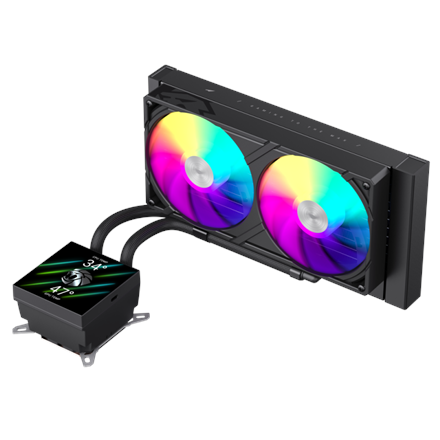 Gamemax CPU Liquid Cooler GLACIER 240 LCD BK – 2