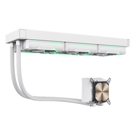 Gamemax CPU Liquid Cooler HAILSTORM 360 LCD WH – 8