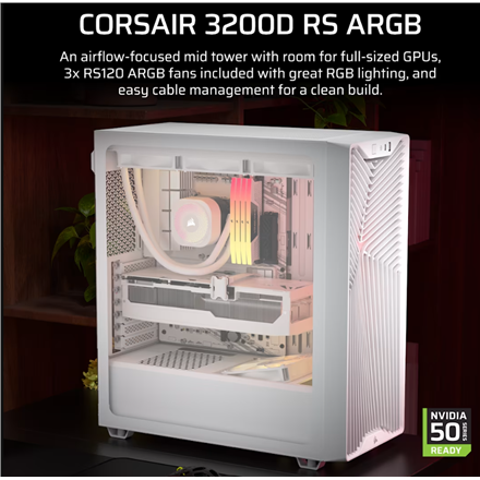 Corsair PC Case 3200D RS ARGB Mid-Tower – 2