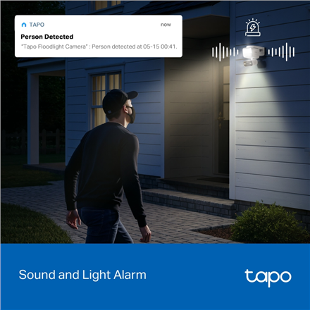TP-LINK Tapo C710 Pan/Tilt Security Floodlight Camera 3 MP microSD – 12