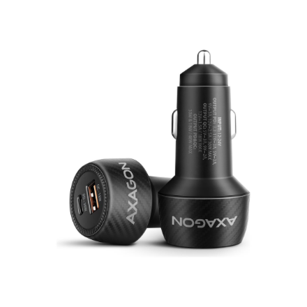 AXAGON Car charger 48W, USB-A + USB-C, PD3.0 PWC-PQ48