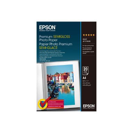 Premium Semigloss Photo Paper, DIN A4, 251g – 2