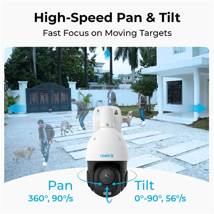 Reolink Smart 4K PoE Security Camera with 16X Optical Zoom P850 PTZ Micro SD – 4