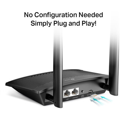 TP-LINK TL-MR100P 300 Mbps Wireless N 4G LTE Router Ethernet LAN (RJ-45) ports 2 – 4