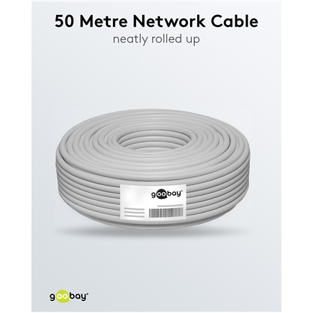 Goobay CAT 6A Network Cable, S/FTP (PiMF), 50 m 96093 – 4