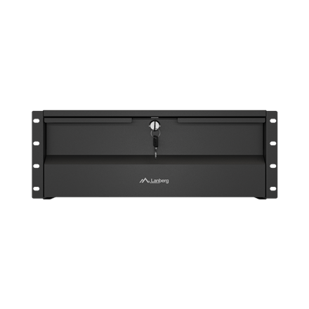 Lanberg 19" Drawer 4U, max load capacity up to 90 kg 4 point assembly AK-2004-B – 2
