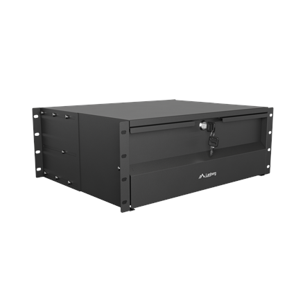 Lanberg 19" Drawer 4U, max load capacity up to 90 kg 4 point assembly AK-2004-B – 3