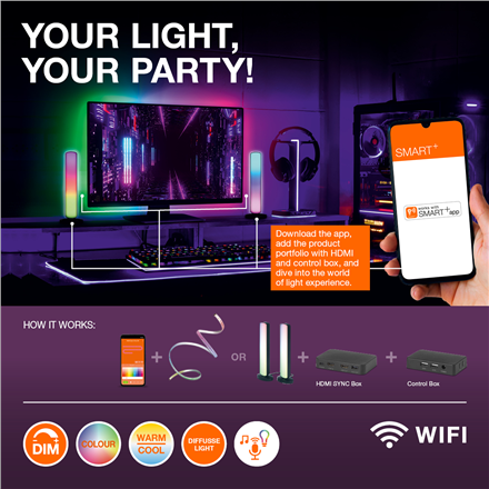 Osram SMART+ WIFI ORBIS MAGIC WALL 38 W RGBTW Wi-Fi – 9