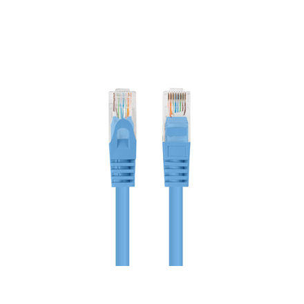 Lanberg Patchcord CAT.6 UTP 2M fluke passed 10-pack, Blue PCU6-20CC-0200-B