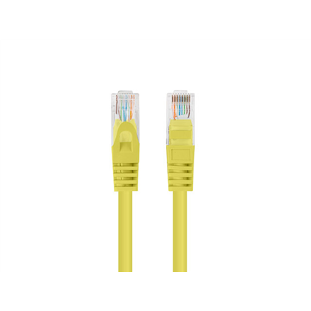 Lanberg Patchcord CAT.6 UTP 1.5M fluke passed 10-pack, Yellow PCU6-20CC-0150-Y