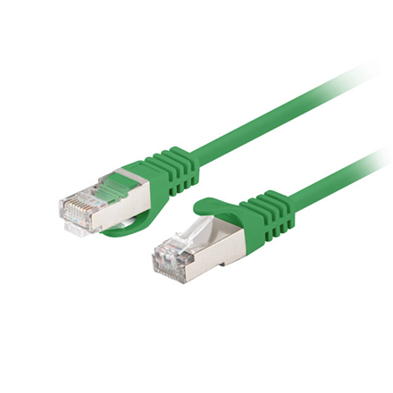Lanberg Patchcord CAT.6 FTP 0.5M fluke passed 10-pack, Green PCF6-20CC-0050-G – 2