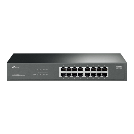 TP-LINK 16-Port Gigabit Switch LS1016G Unmanaged Desktop/Rack-mountable