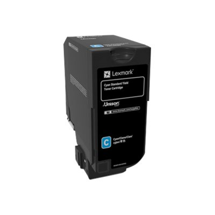 Lexmark CS72x Cyan Standard Yield Toner Cartridge Lexmark 74C0S20 CS720 Cyan