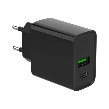 Gembird 2-port 20W USB Fast Charger TA-UC-PDQC20-01-BK