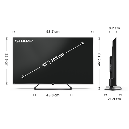 Sharp 43HP6265E Smart TV Google TV – 8