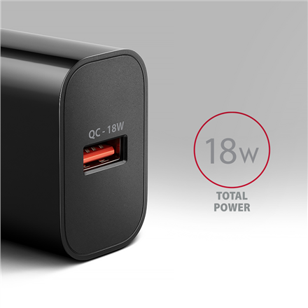AXAGON Wallcharger 1x port USB-A, QC3.0 ACU-QC18 – 2