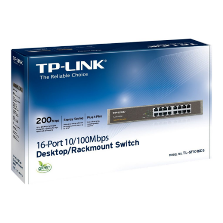 TP-LINK Switch TL-SF1016DS Unmanaged – 4