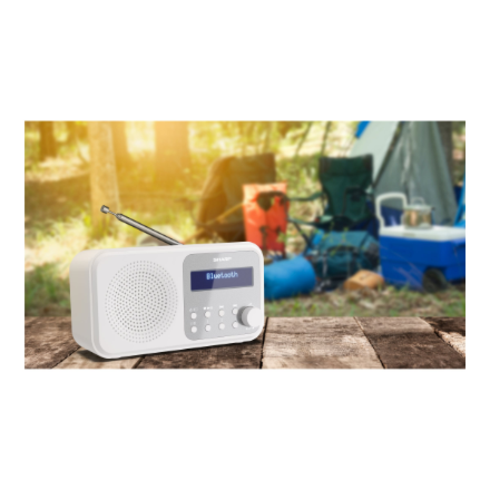 Sharp DR-P420(WH) Tokyo Portable Digital Radio, FM Bluetooth – 9