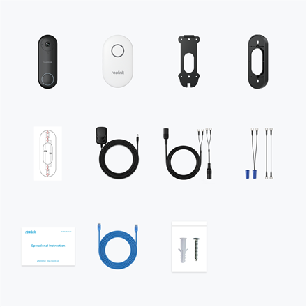 Reolink D340W Smart 2K+ Wired WiFi Video Doorbell with Chime – 5