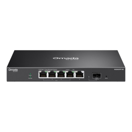 TP-LINK ES206XPP-M2 Omada 5-Port 2.5G BASE-T and 1-Port 10GE SFP+ Easy Managed