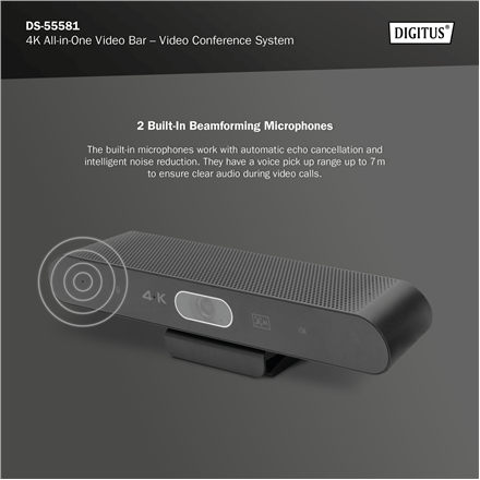 Digitus 4K All-in-One Video Bar - Video Conference System DS-55581 – 3