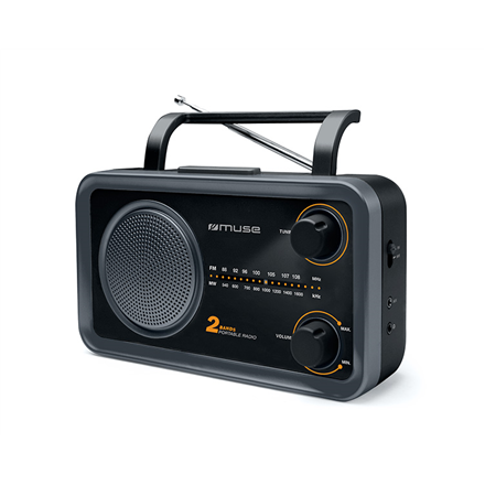 Muse 2-bands portable radio M-06DS AUX in